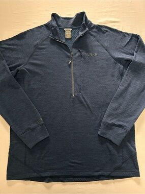 Rab Men's Blue Quarter-Zip Pullover